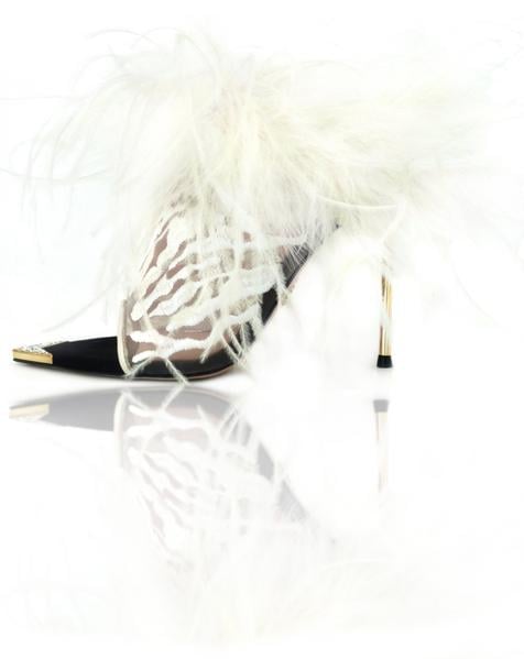 Femmes Sans Peur Donna Mules in Ivory