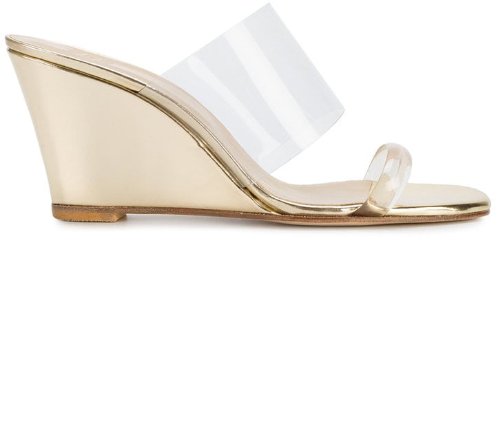 Go for these PVC-inspired Maryam Nassir Zadeh Olympia Wedge Heel Sandals ($539).