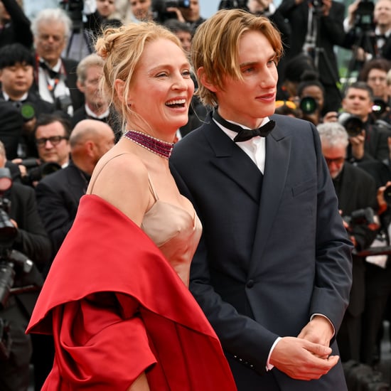 Uma Thurman and Son Levon Hawke at Cannes