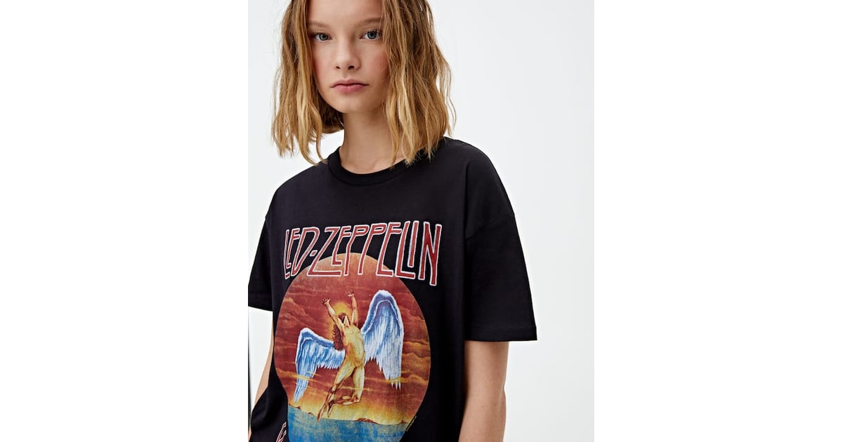 Pull&Bear Led US Tour 1975 T-Shirt | Selena Gomez's Urban Outfitters Shopping Takes Us Back to the '90s POPSUGAR Fashion 8