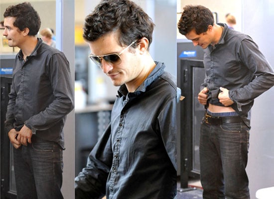 Photos Of Orlando Bloom Being Searched At Lax Popsugar Celebrity Uk