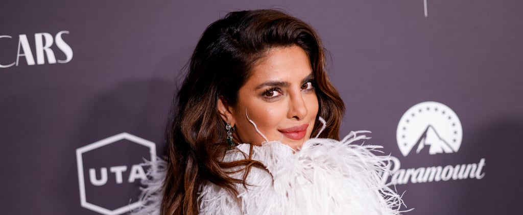 Priyanka Chopra的白色紧身胸衣Look由Falguni Shane Peacock设计