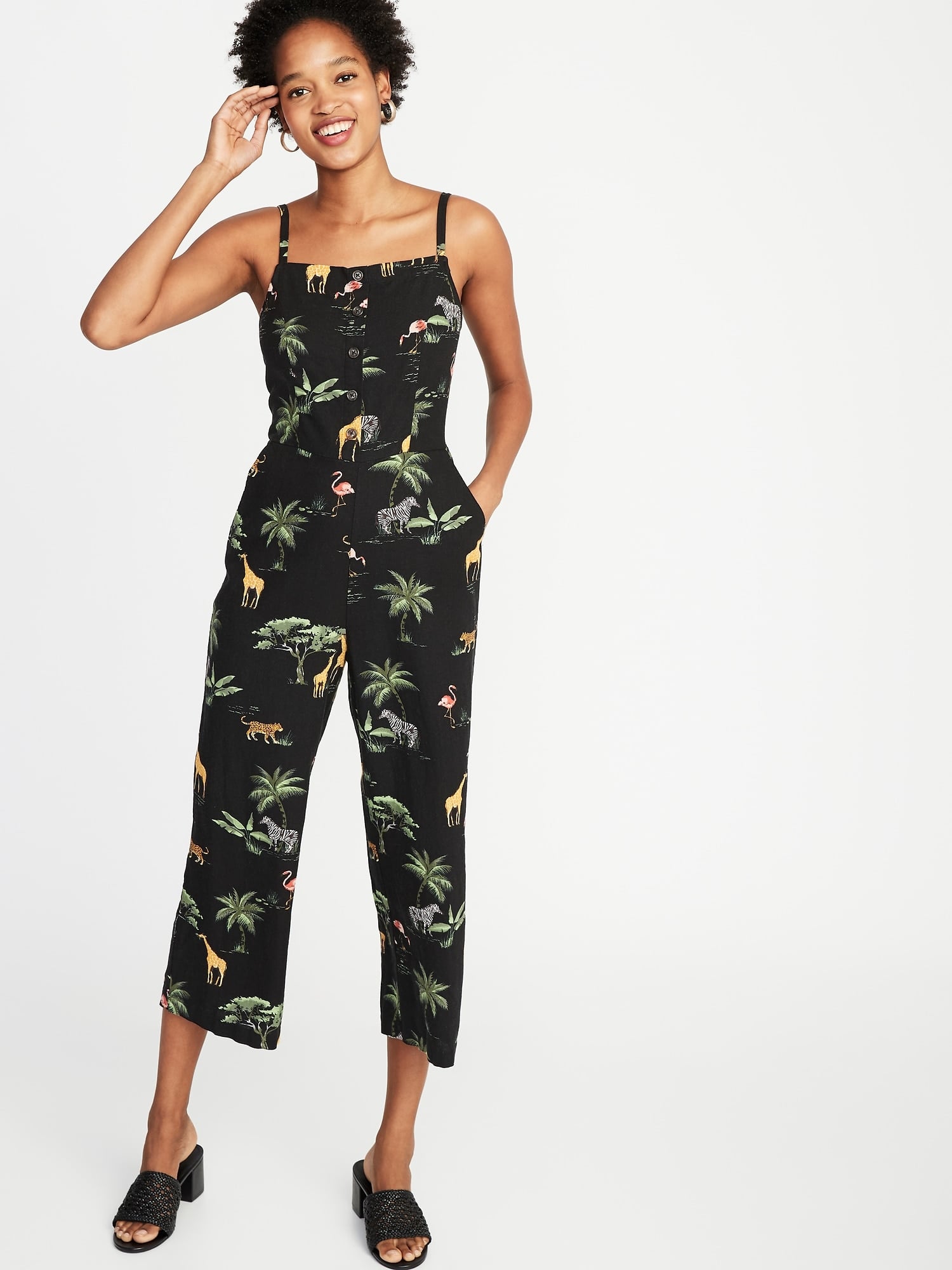 old navy linen romper
