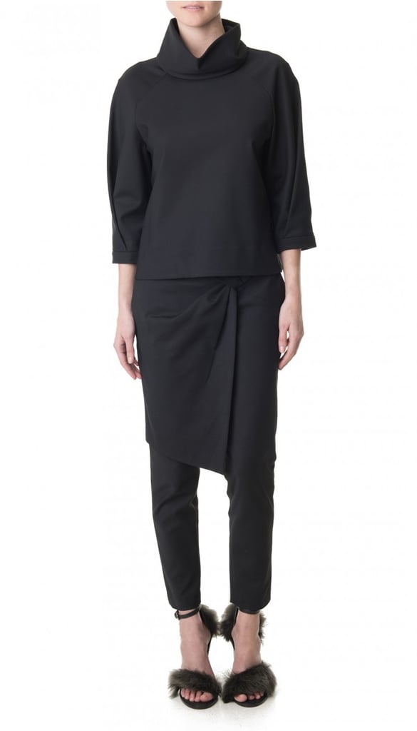 So flattering and so cool — not to mention easy to dress up or down with a cozy sweater — you'll wonder how you ever lived without these Tibi wrap pants ($495). 
— HM, editor