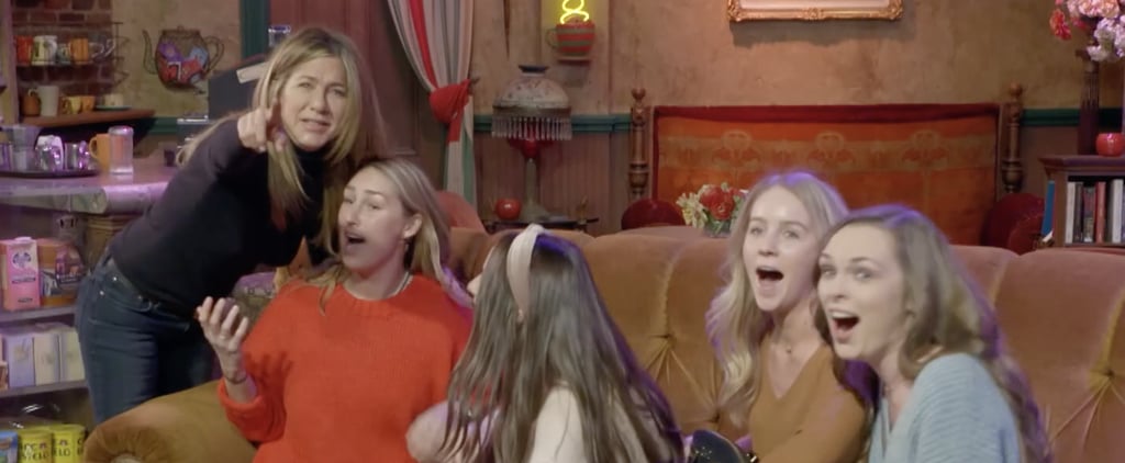 Jennifer Aniston Surprises Fans on the Set of Friends, and There's a Lot of Screaming