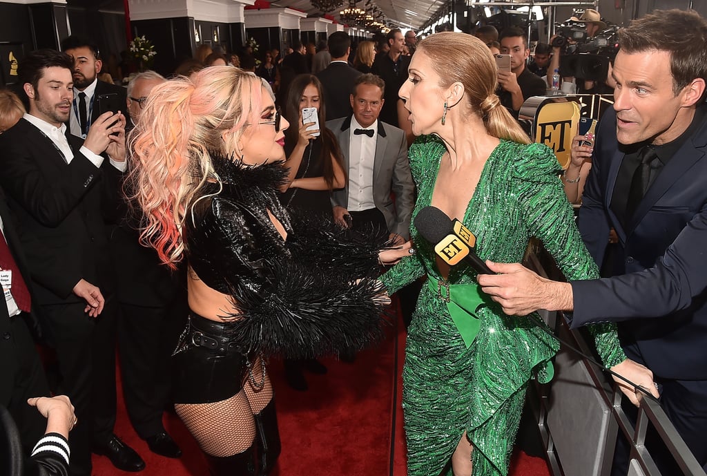 Pictured: Céline Dion and Lady Gaga