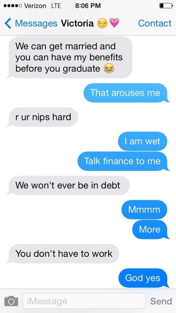 When Nothing Is More Important Than The Finances Funny Sext Messages 5135