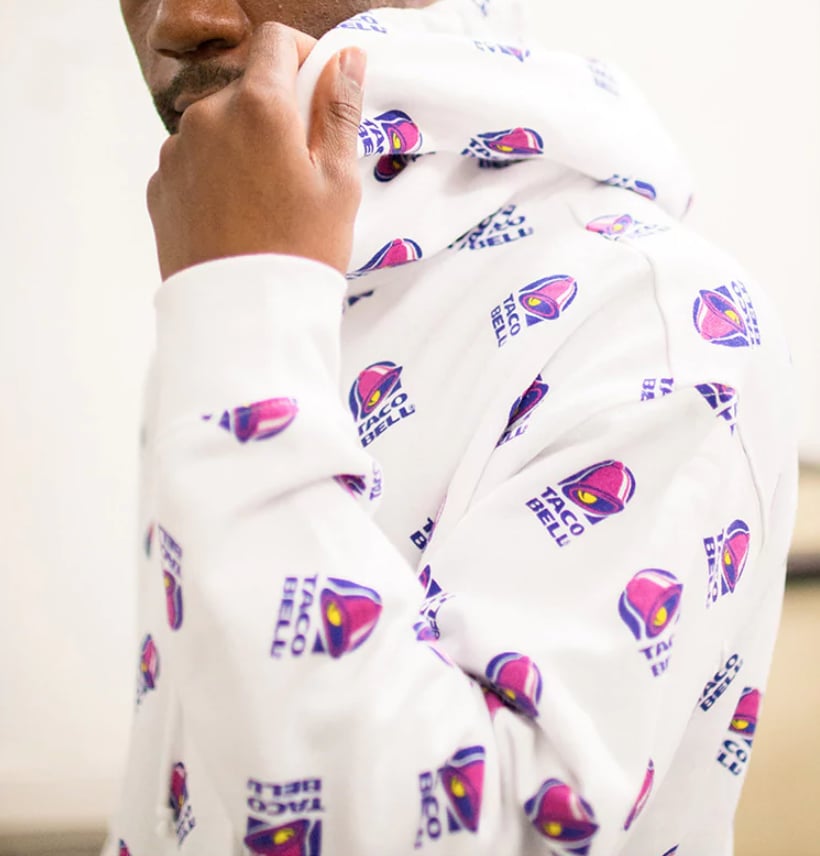 We want to wear this Taco Bell Print Hoodie ($25) forever and ever.