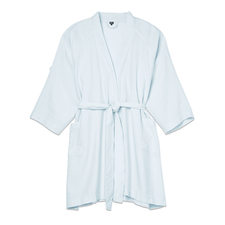 The Everyday Linen Robe in Cotton Candy