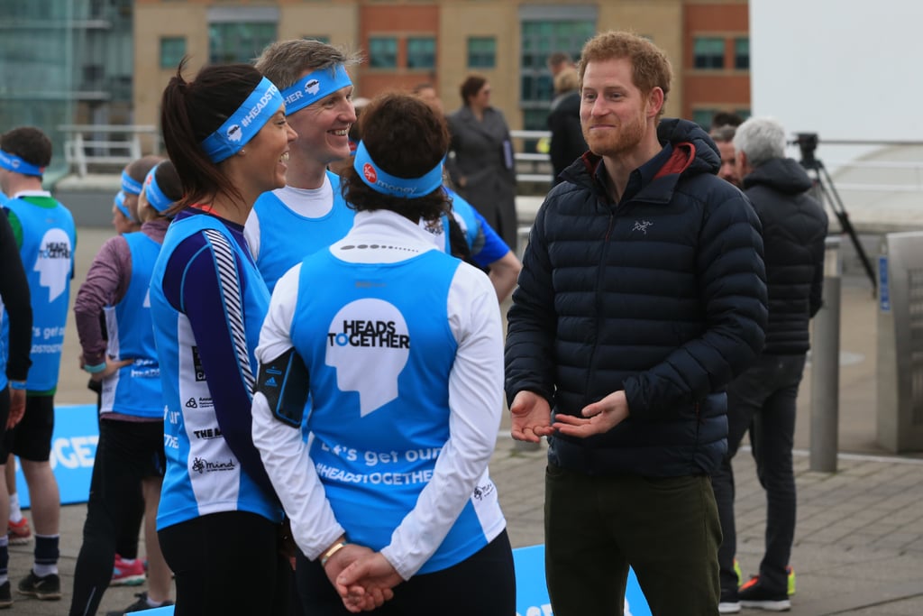 Prince Harry at Training Session in England February 2017