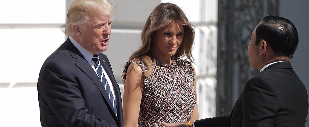 Melania Trump Alexander McQueen Tweed Dress