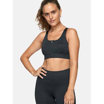Outdoor Voices Powerhouse Sports Bra/ Zip Bra in Cocoa, size S (A