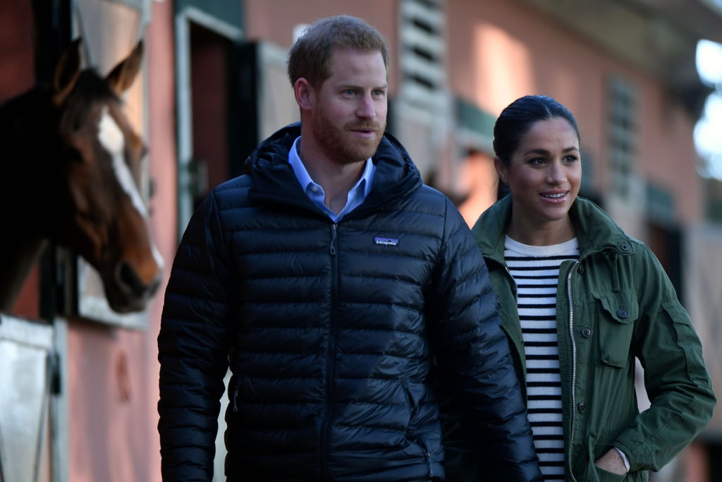 Meghan and Harry With Horses on Morocco Tour February 2019