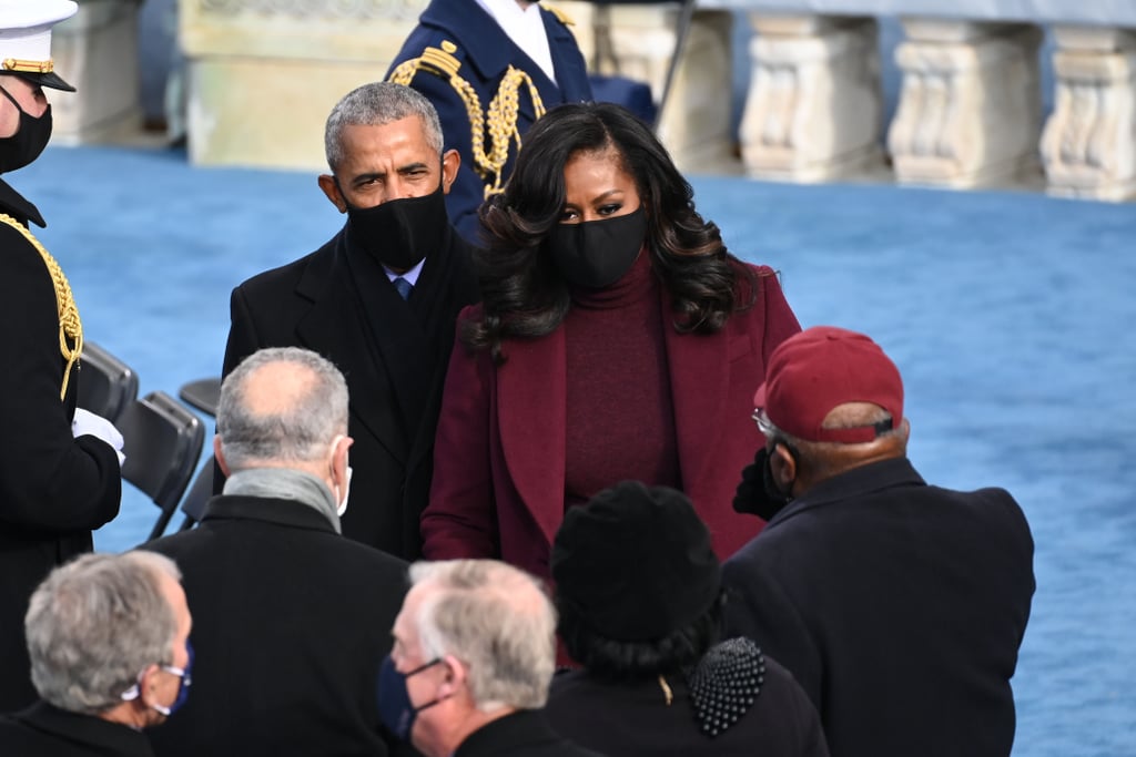 Michelle Obama's Plum Sergio Hudson Suit on Inauguration Day