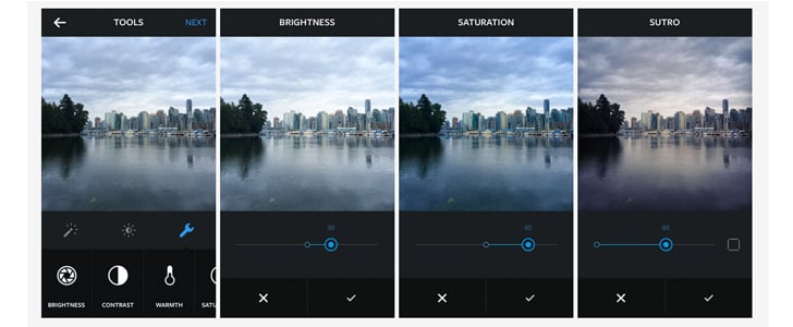 Instagram Photo Editing Tools