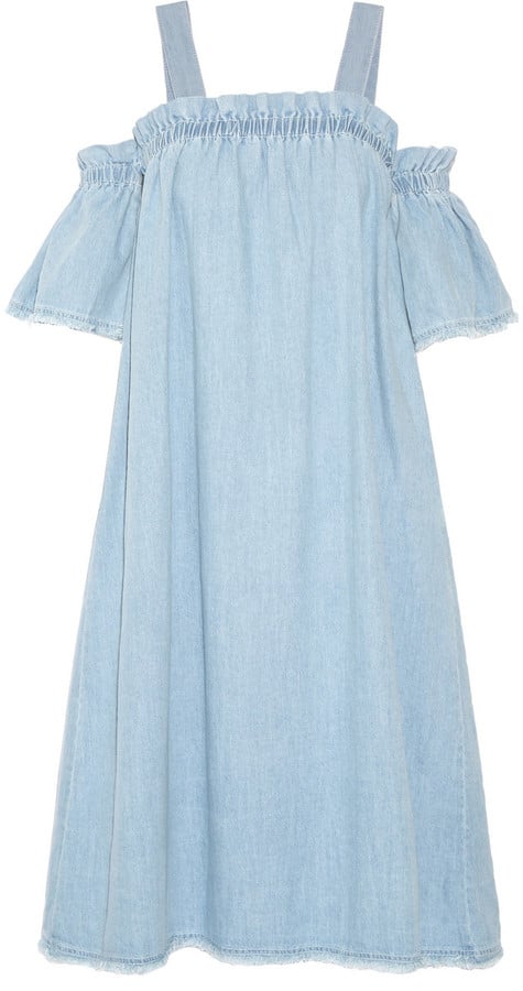 SteveJ & YoniP Steve J & Yoni P Off-the-Shoulder Denim Dress ($510)