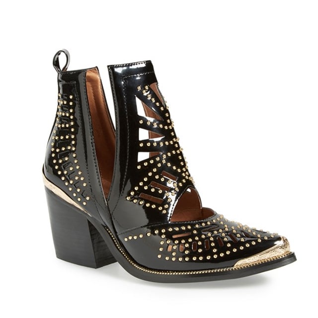 zydeco pointy toe buckle booties