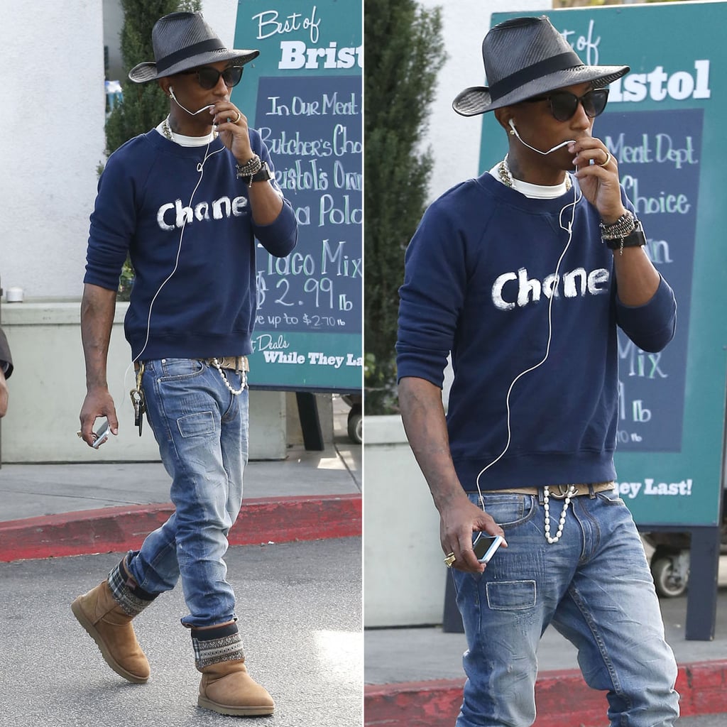 Pharrell Williams in Chanel Sweatshirt