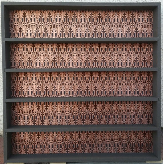 Victorian-printed shelf