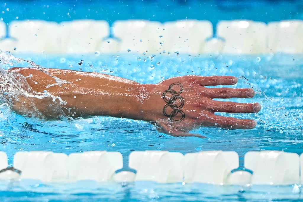 Greece's Dimitrios Markos's Olympic Rings Tattoo