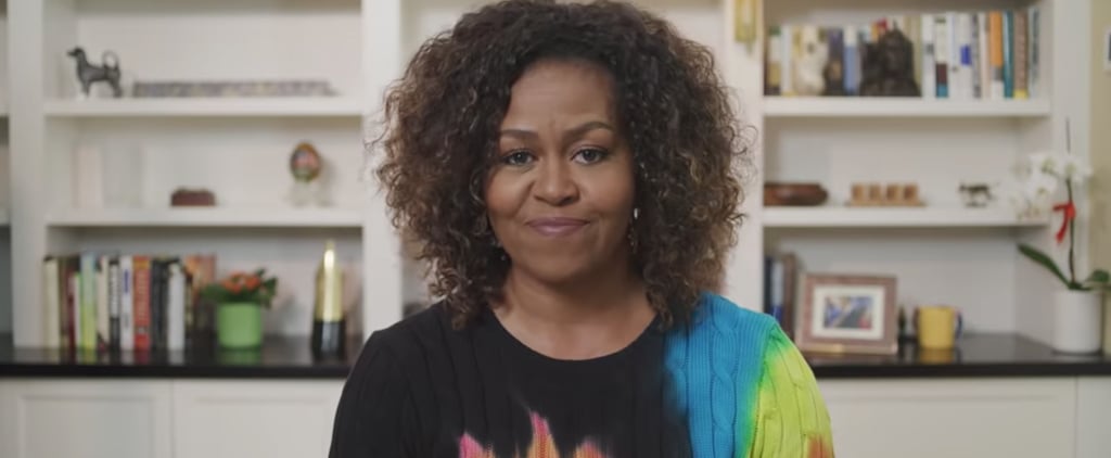 Michelle Obama's Tie-Dye Sweater in PBS Kids Book Reading