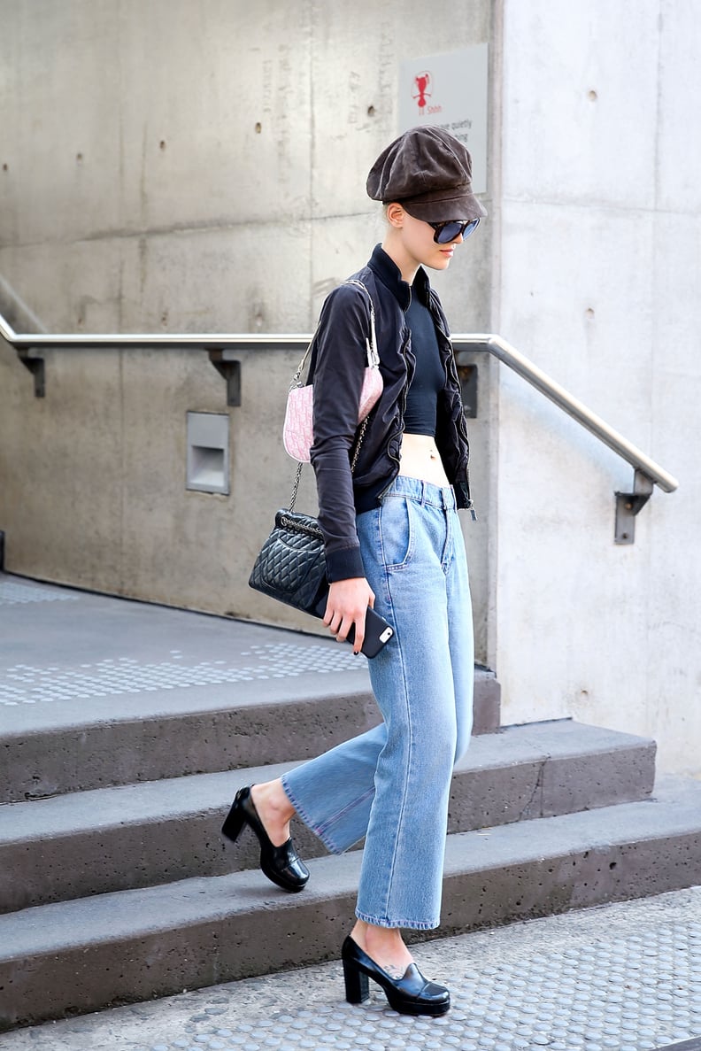 Chunky Shoes Look Great With Your Wide-Leg Denim