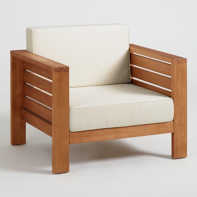 Wood Formentera Outdoor Occasional Chair