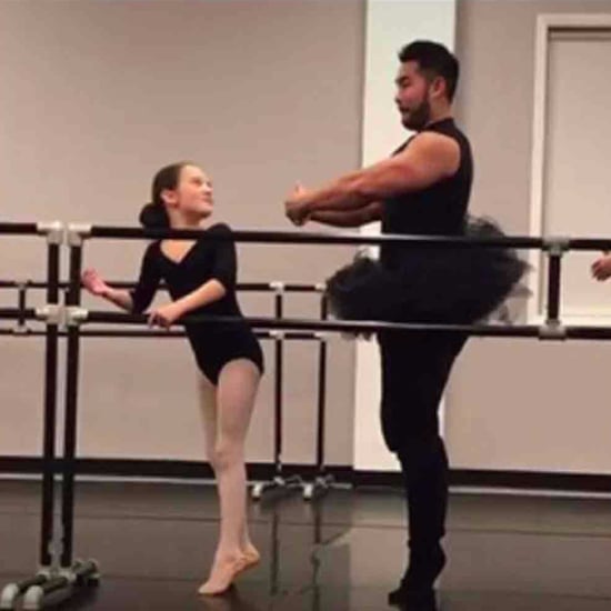 Dad Wears Tutu to Daughter's Ballet Class