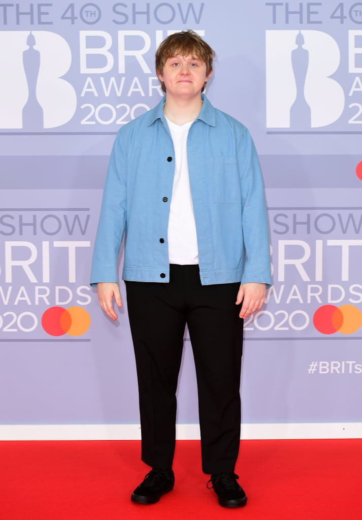 Lewis Capaldi Posing on the 2020 BRIT Awards Red Carpet POPSUGAR