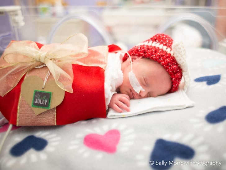 Photos of Preemies Dressed as Presents Meeting Santa Claus POPSUGAR