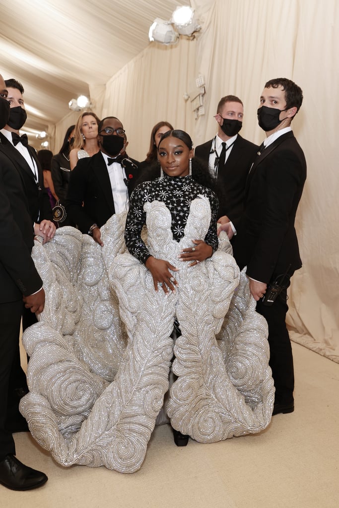 Simone Biles Wears 88-Pound Dress to the 2021 Met Gala