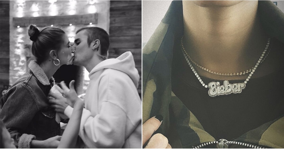 Hailey Baldwins Bieber Necklace Popsugar Fashion