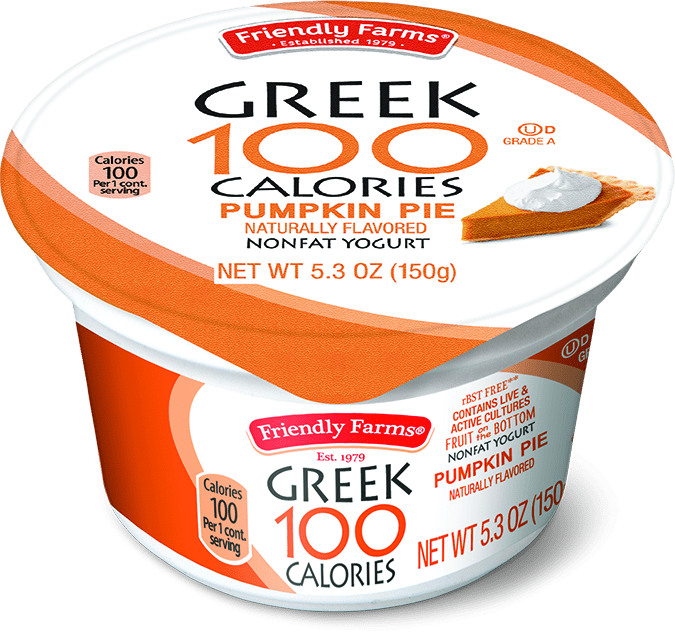 Friendly Farms Greek 100-Calorie Yogurt Pumpkin Pie