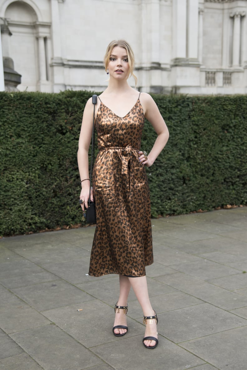 Anya Taylor-Joy at London Fashion Week in 2017