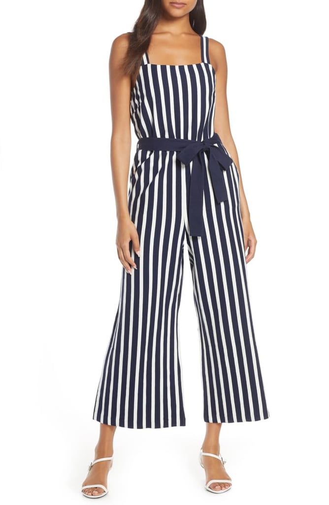 J.Crew Knit Tie Waist Stripe Jumpsuit | Best Cotton Jumpsuits and ...