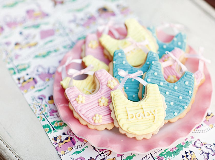 Baby Bib Cookies