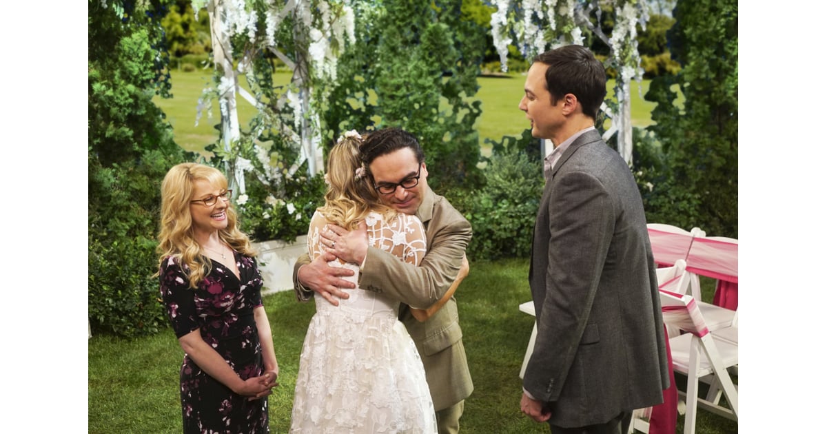 Bernadette (Melissa Rauch), Penny (Kaley Cuoco), Leonard ...