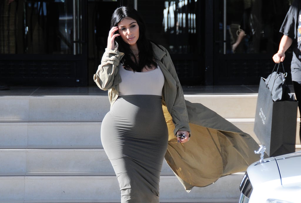 Kim Kardashian Baby Bump LA Pictures August 2015
