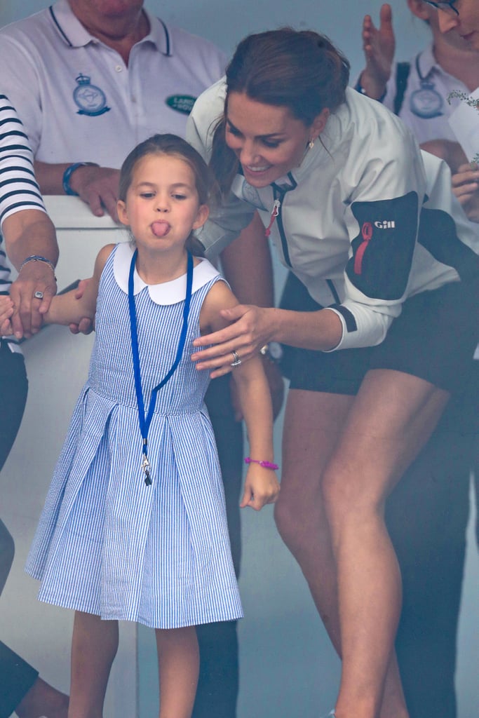 Prince George and Princess Charlotte at King's Cup Race 2019