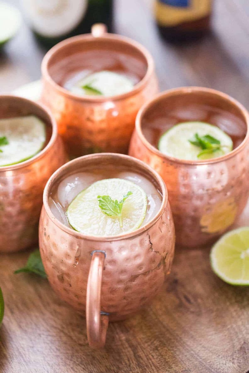 Champagne Moscow Mule With Mint