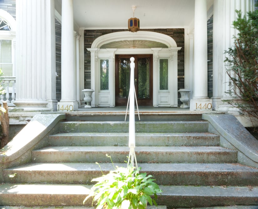 Awesome renovation opportunity is knocking on those gorgeous front doors, don't you think?