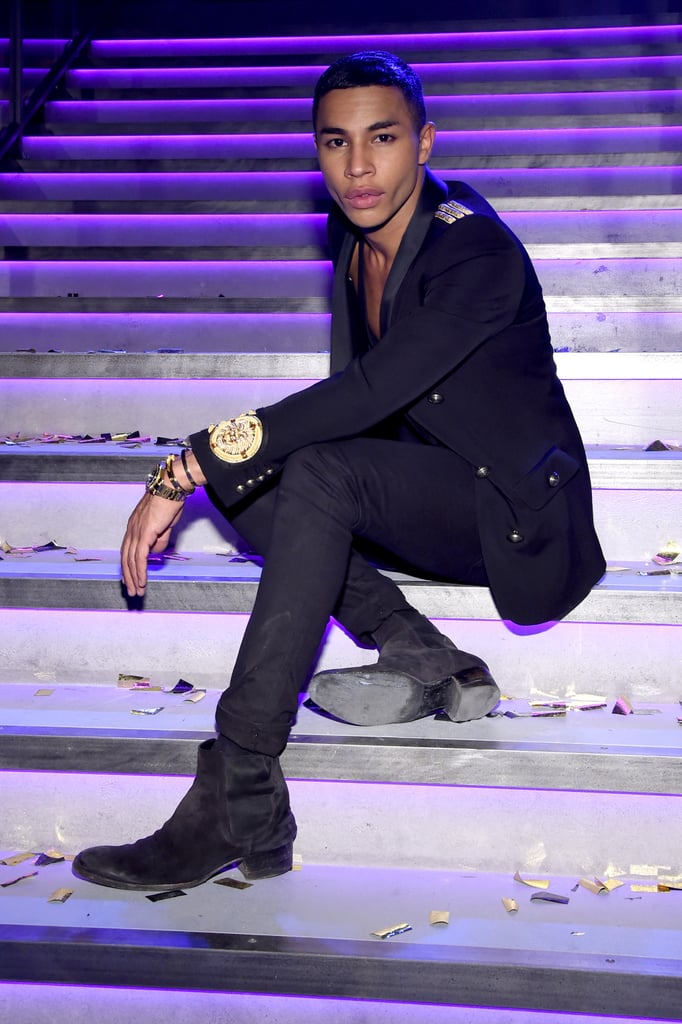Olivier Rousteing Posed Postshow
