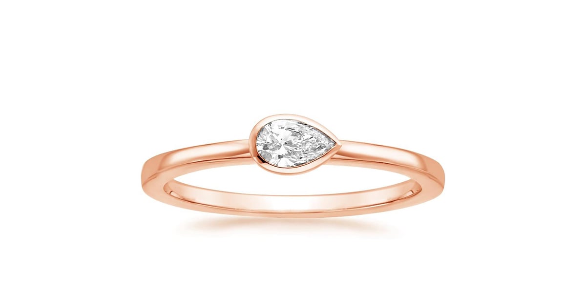 Brilliant Earth Pear Bezel Diamond Ring Unique Engagement Rings Under