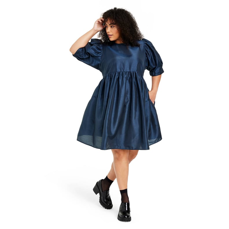 Kika Vargas x Target Textured Puff Sleeve Mini Dress