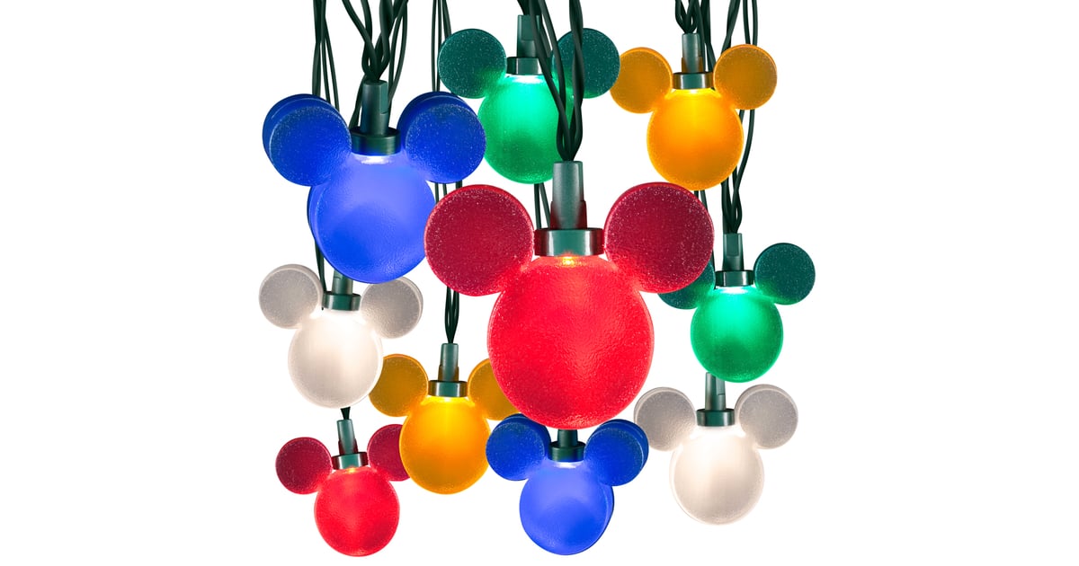 Color Whirl Mickey Light String (40) Disney Christmas Lights