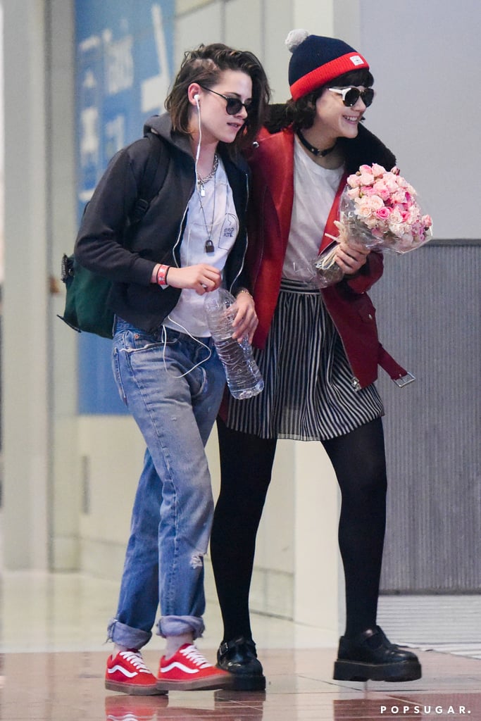 Kristen Stewart and Soko at Paris Airport 2016