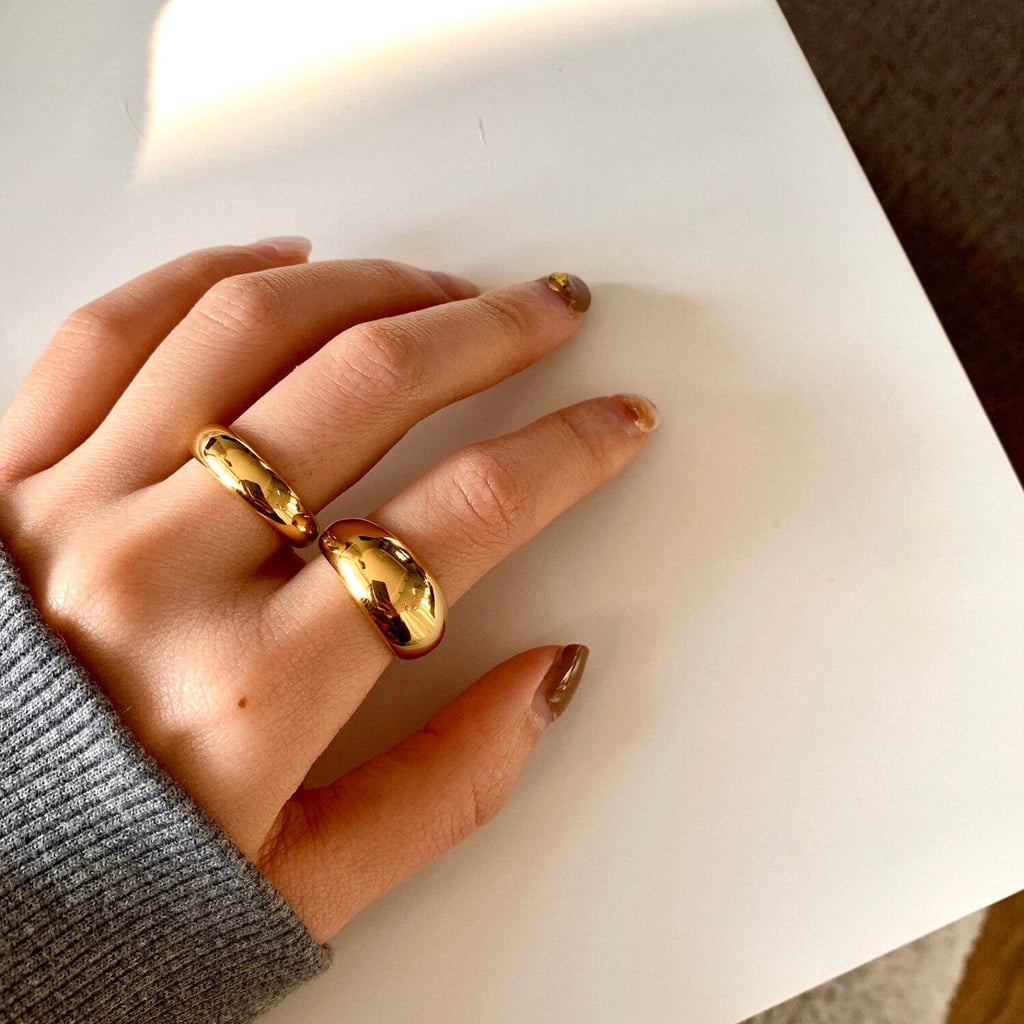 Put a Ring on It: Shapes Studio 18K Gold Plated Bold Dome Ring Band