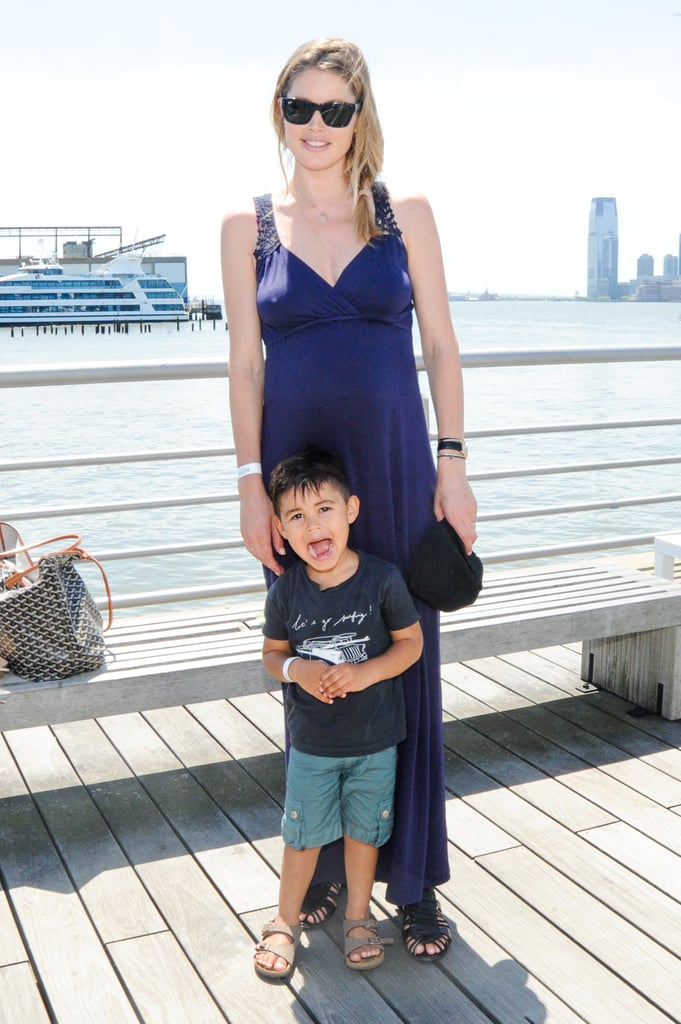 Pregnant Doutzen Kroes spent Mother's Day at the bash.