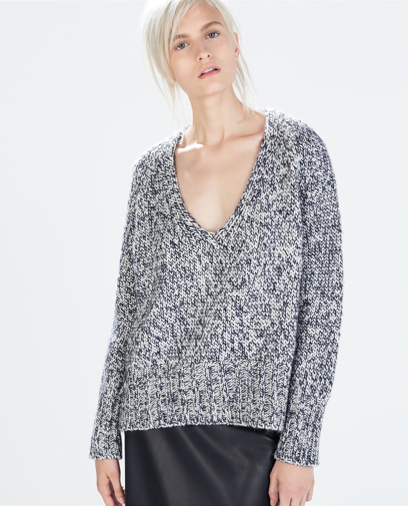 Zara V-Neck Twist Knit Sweater | Comfortable Clothes Under $50 ...