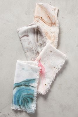 marbled napkins
